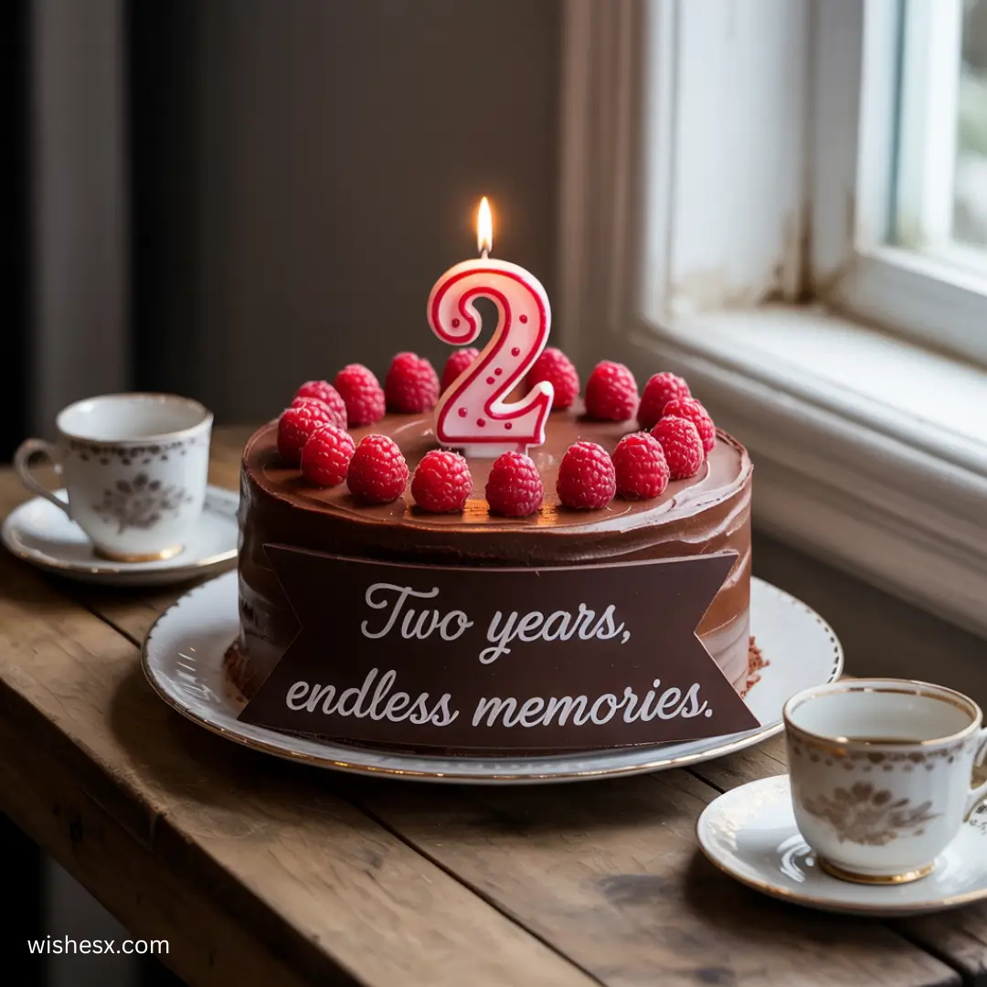Two years of cherished moments captured in a heartfelt collage of memories.