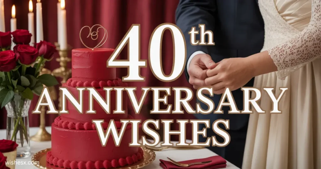 40th Wedding Anniversary Wishes
