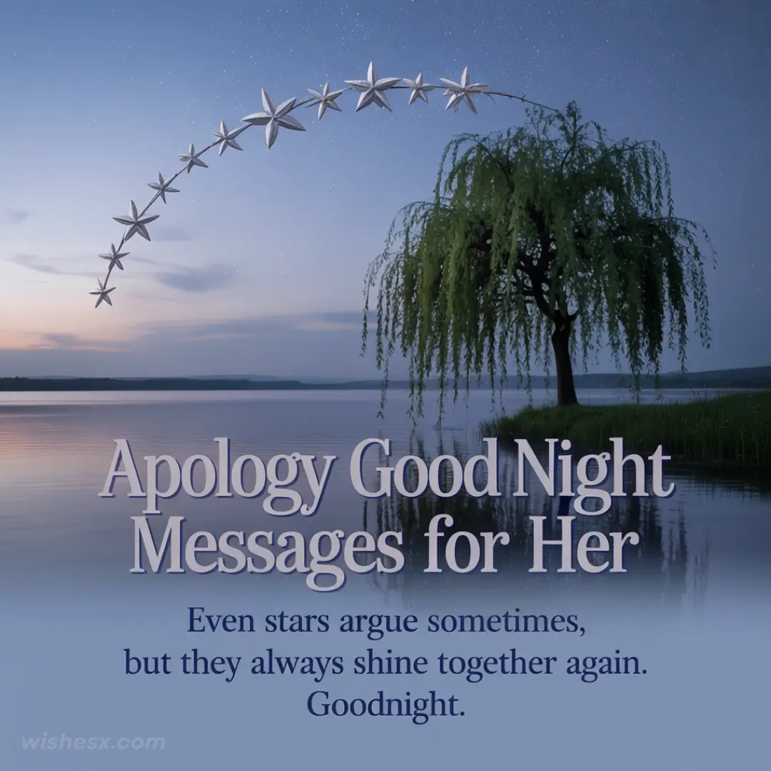 A collection of heartfelt goodnight messages designed to express love and affection for her before bedtime.