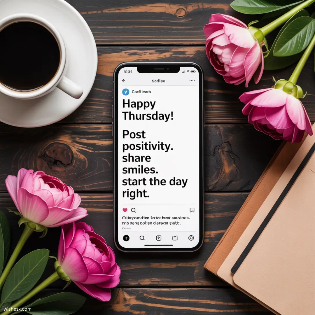  Colorful birthday post with cheerful text encouraging positivity and a fresh start to the day.