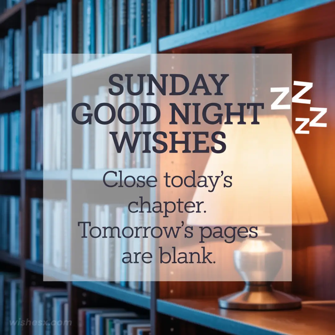  A serene image conveying Sunday good night wishes, featuring calming colors and peaceful elements for a restful night.