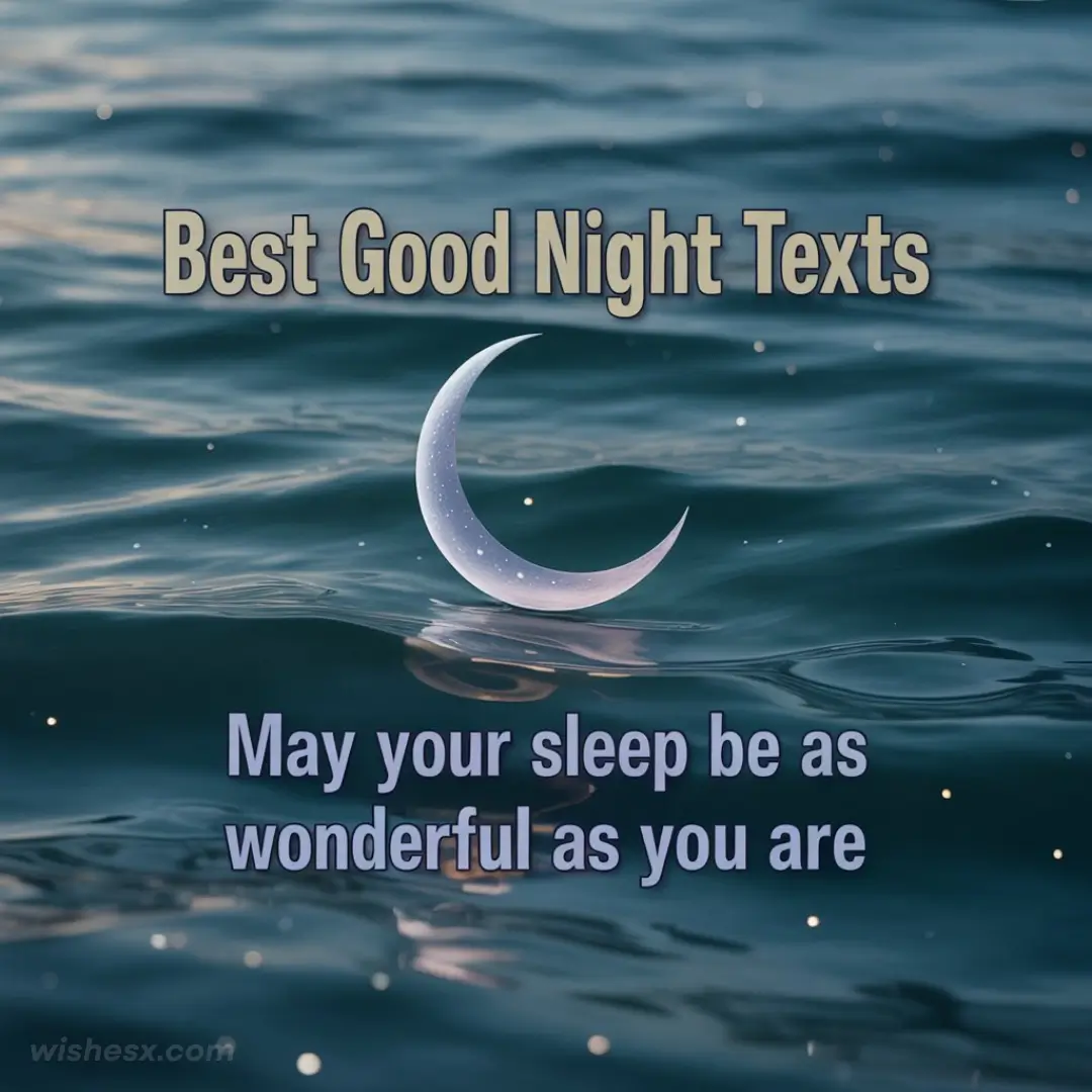 A collection of heartfelt good night text messages displayed on a smartphone screen, conveying warmth and affection.