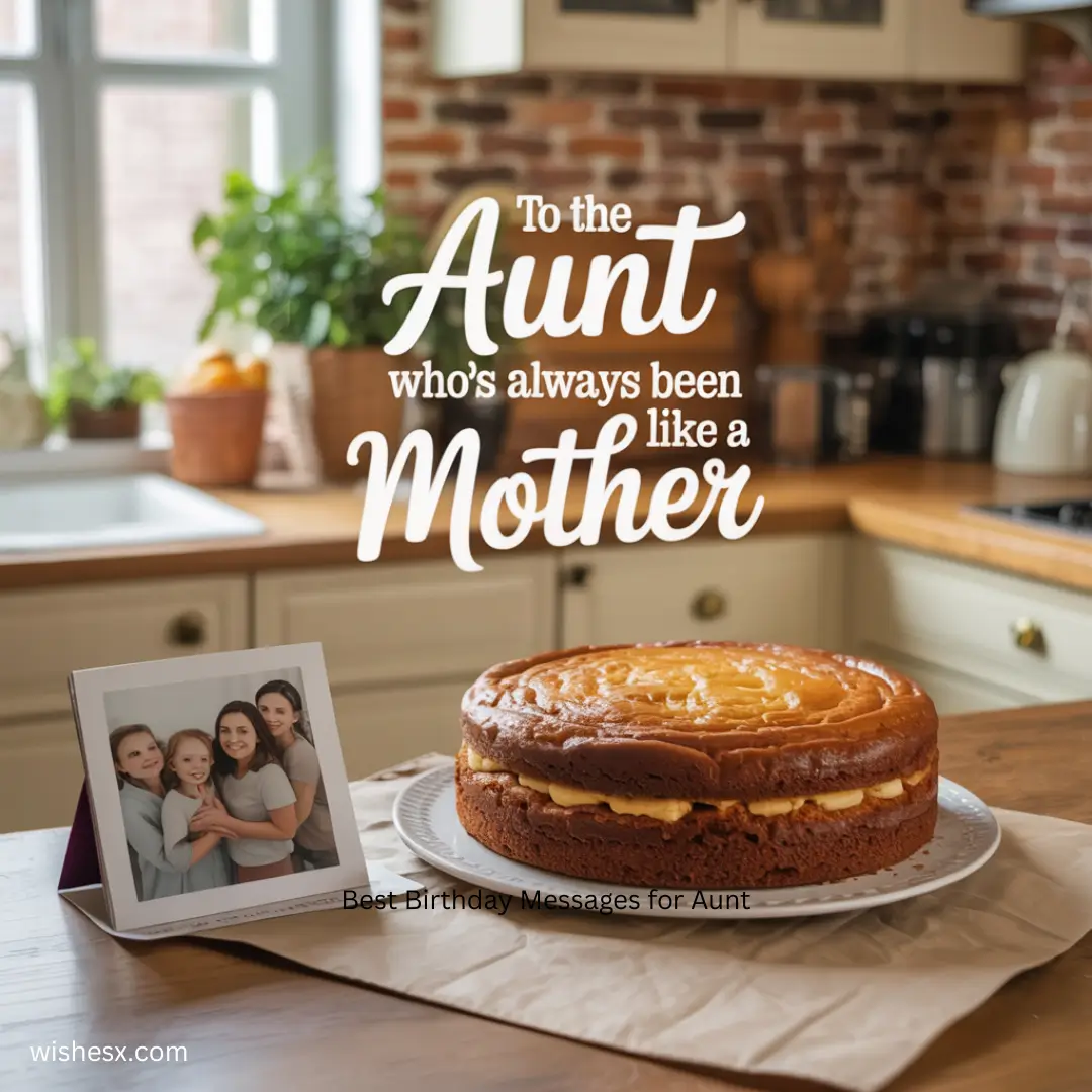 A heartfelt tribute to an aunt who has always provided motherly love and support throughout the years. 