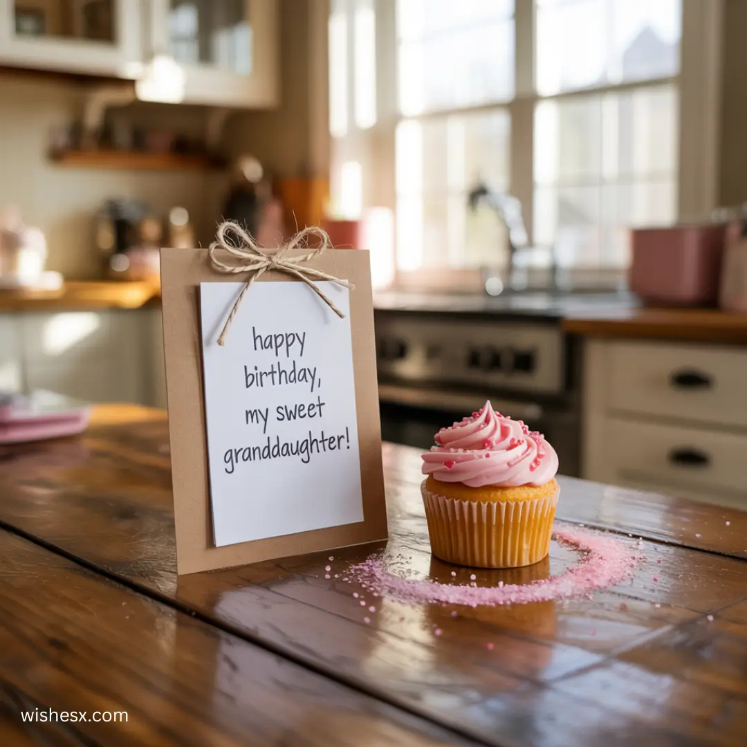  A heartfelt birthday message for my granddaughter, wishing her happiness on her special day.