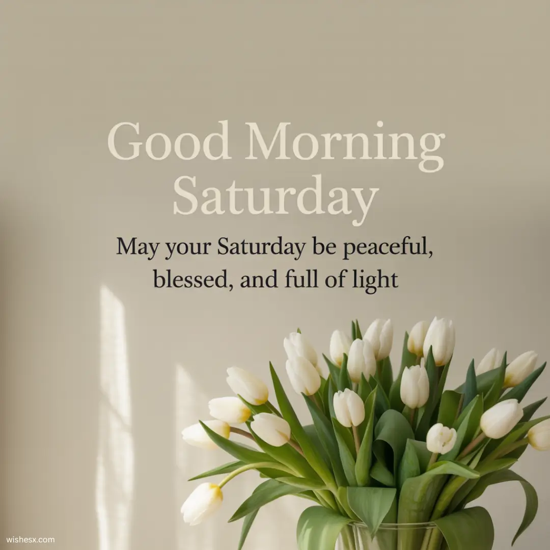 A cheerful card displaying the text "Happy Saturday" with colorful decorations and a bright background.