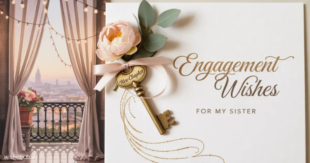 Engagement Wishes for Younger Sister