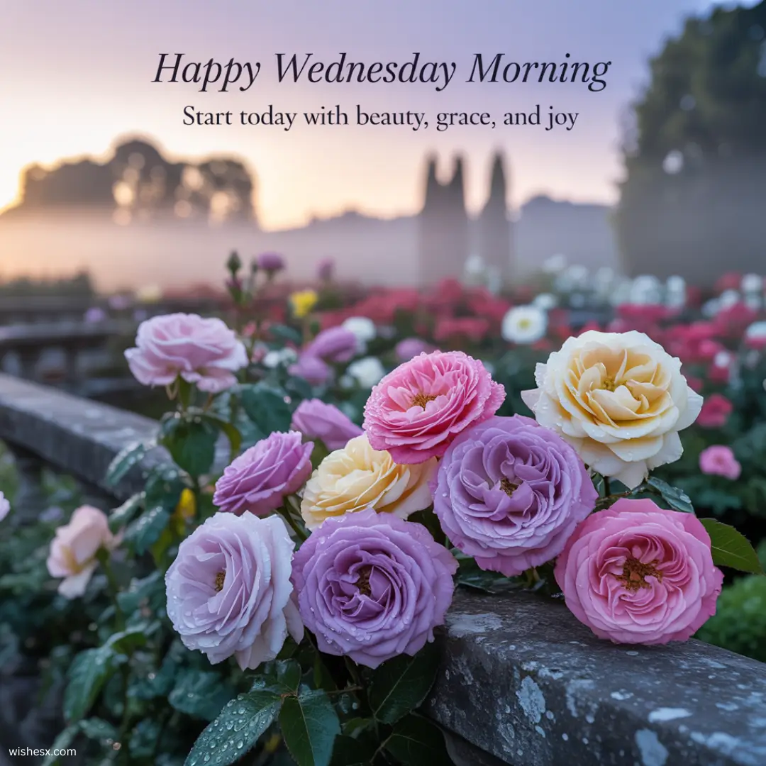A bright morning scene with sunlight streaming through a window, evoking a cheerful Wednesday atmosphere.