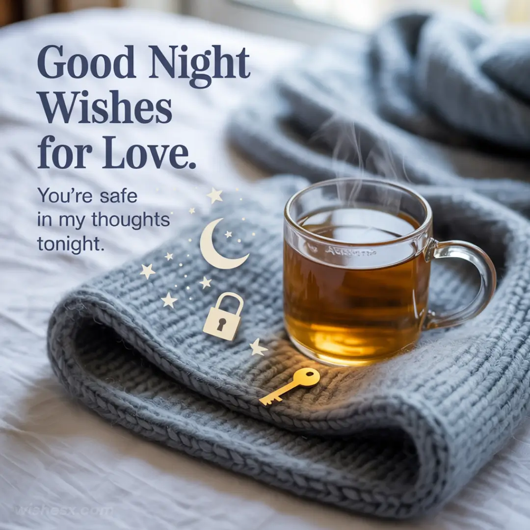  A heartfelt image conveying good night wishes filled with love and warmth for a special someone.