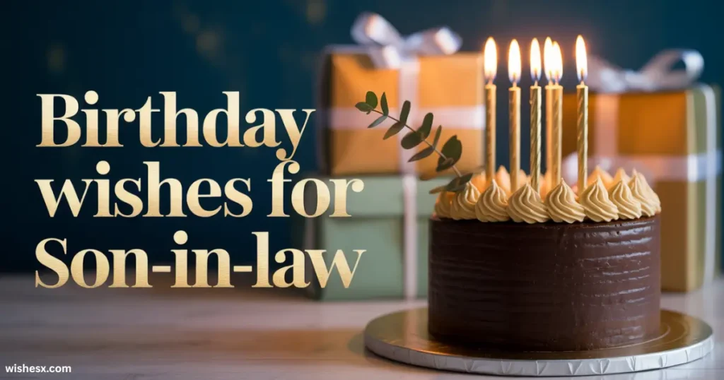 Happy Birthday Wishes for Son-in-Law