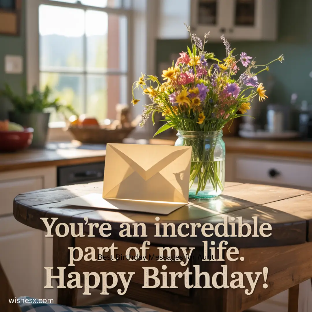  Happy birthday card expressing gratitude for someone's incredible presence in your life. 