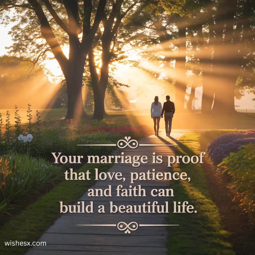 A collection of heartfelt wedding quotes celebrating love between husband and wife.