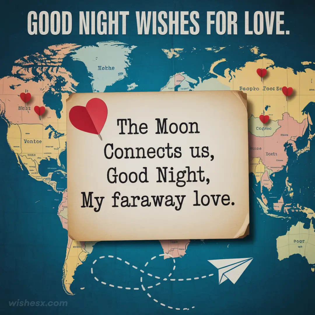  A romantic image conveying good night wishes, featuring soft colors and heart motifs to express love and affection.