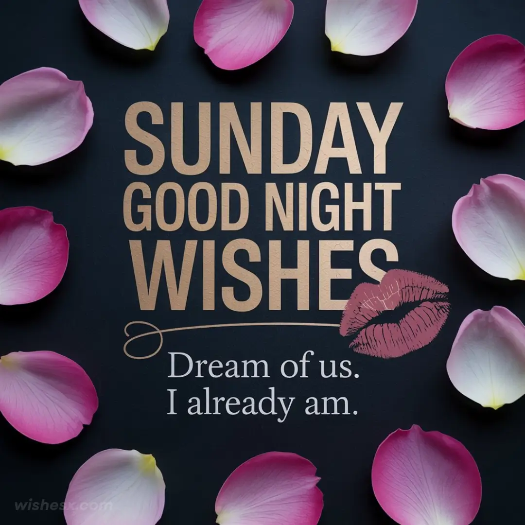 Wallpaper featuring Sunday good night wishes with calming colors and serene imagery for a peaceful end to the week.
