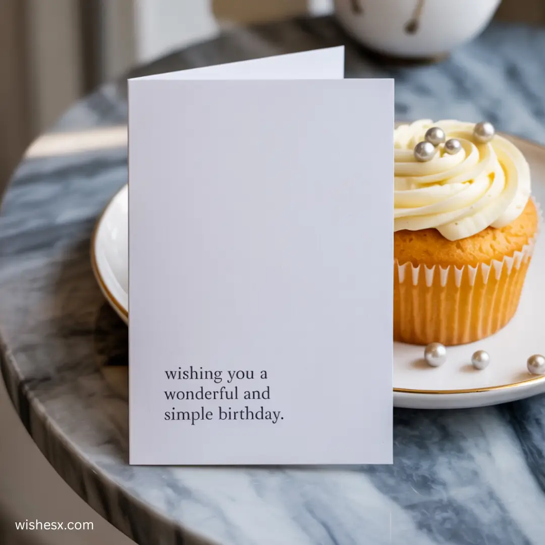 Simple birthday card design with the text "Wishing you a wonderful birthday" and "16 Birthday Wishes" featured prominently.