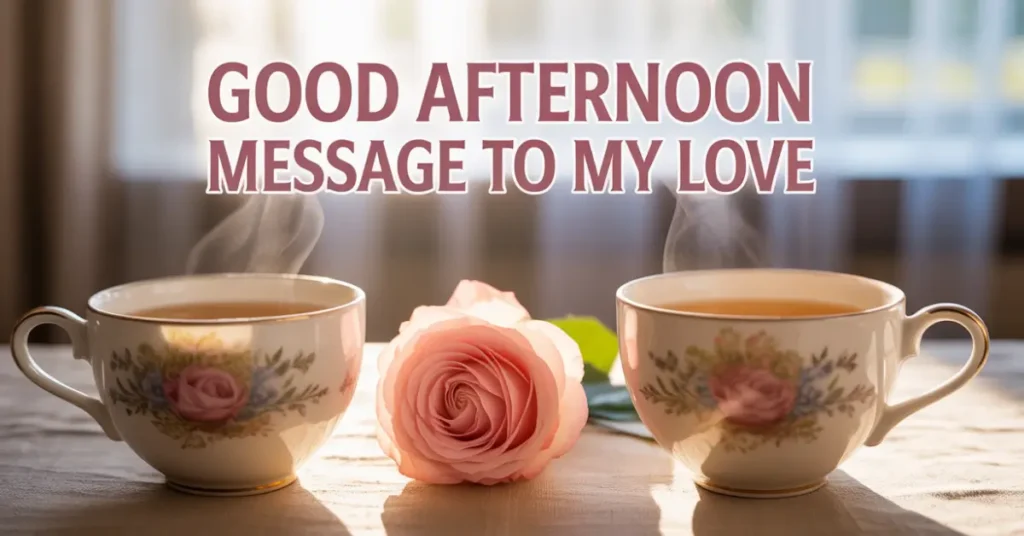 Good Afternoon Message to My Love
