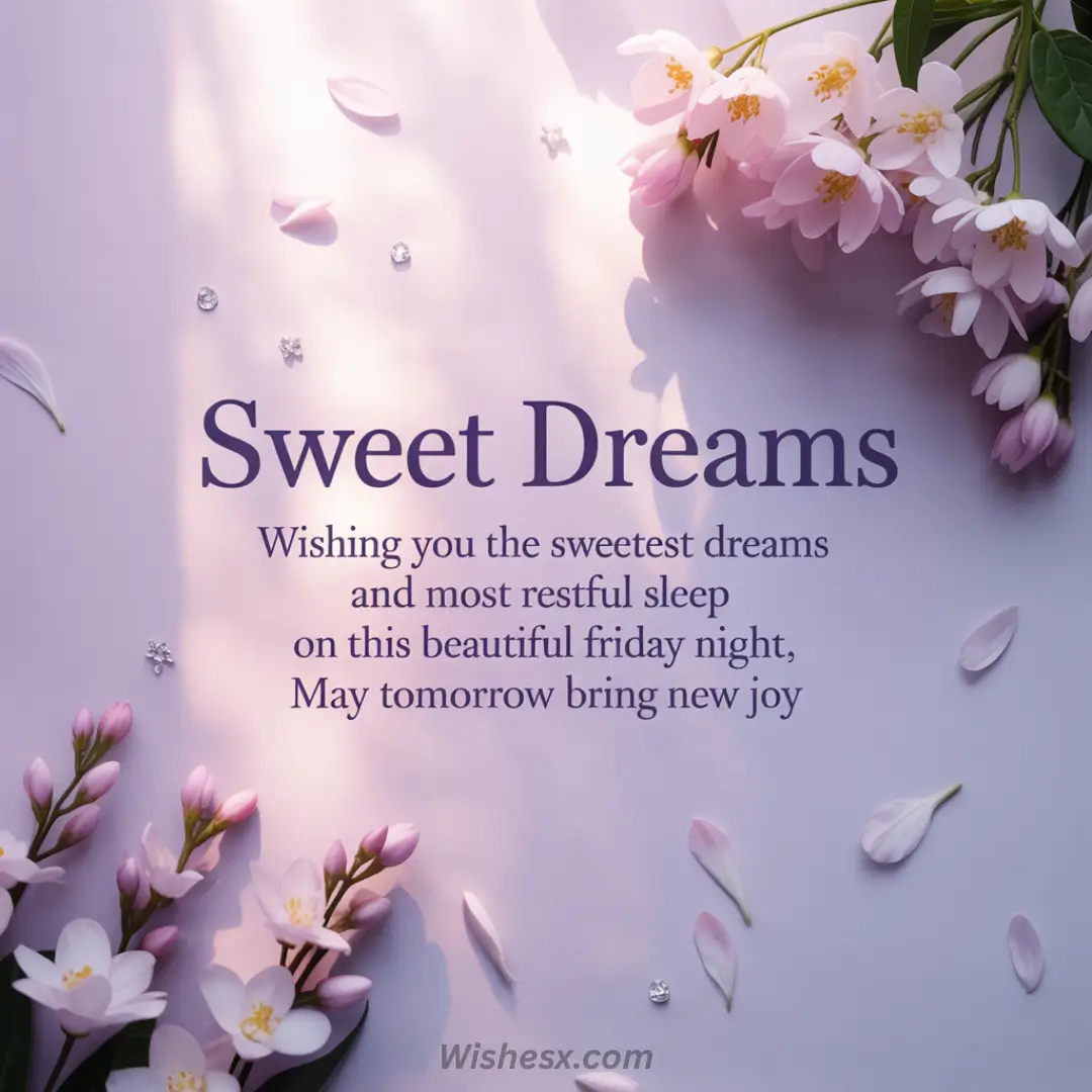 A serene night sky with stars, featuring heartfelt quotes about love and goodnight wishes.